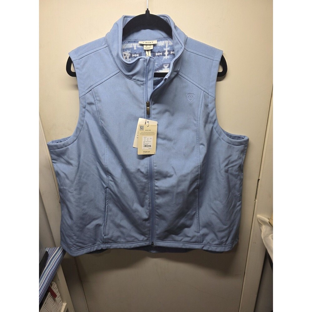NWT Ariat Soft Shell Blue Vest Conceal Carry Plus Size 2X Vest